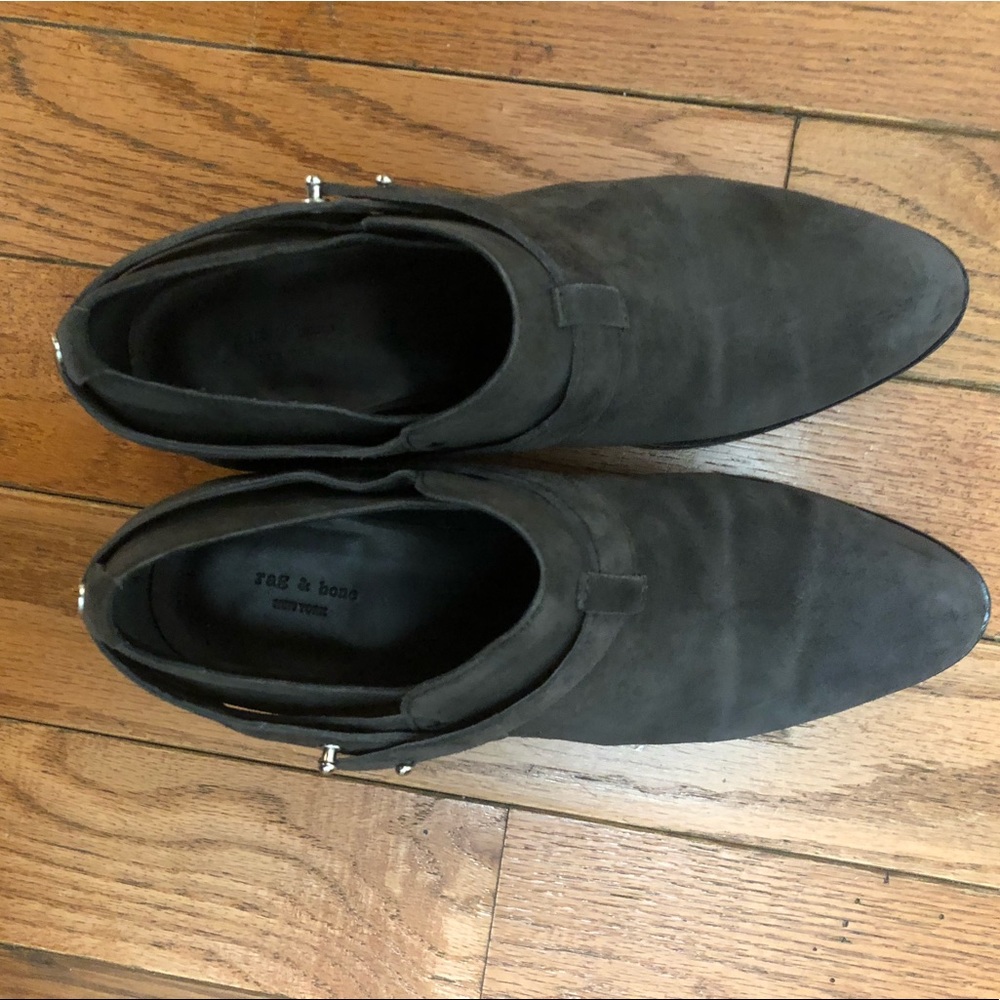 Rag and bone Suede Harley Booties/38/dark grey - Picture 2 of 3